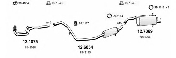 ASSO ART0594 Exhaust System